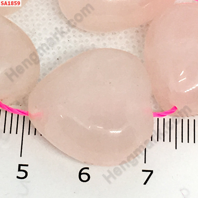 SA1859 โรสควอตซ์ (Rose Quartz) รูปหัวใจ ราคา 100 บาท http://www.hengmark.com/view_product/SA1859.htm