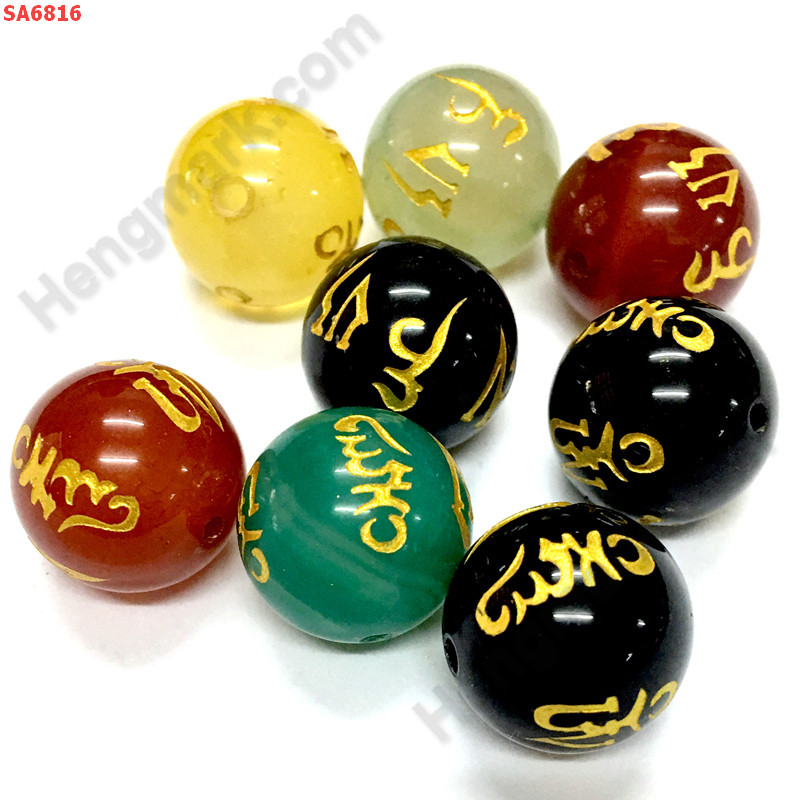 SA6816 หินอะเกต 7 สีลายคาถาทิเบต ราคาเป็นเม็ด ราคา 50 บาท http://www.hengmark.com/view_product/SA6816.htm