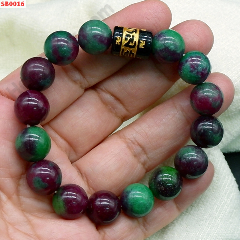 SB0016 สร้อยข้อมือรูบี้อินซอยไซท์+คาถาทิเบต ราคา 329 บาท http://www.hengmark.com/view_product/SB0016.htm