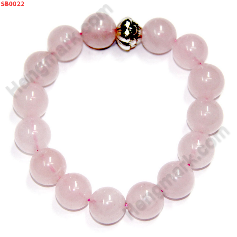 SB0022 สร้อยข้อมือโรสควอตซ์ ราคา 350 บาท http://www.hengmark.com/view_product/SB0022.htm
