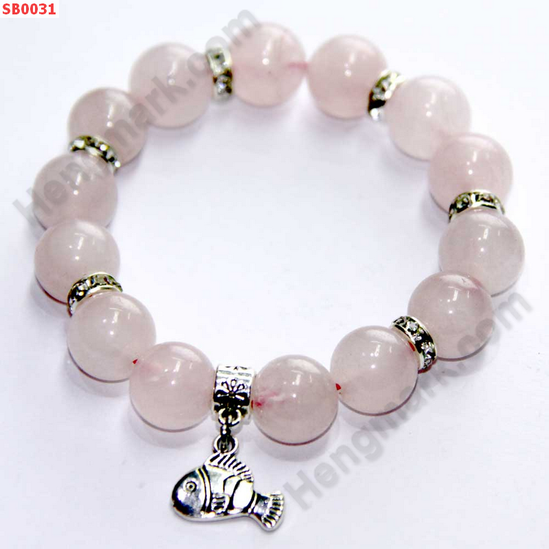 SB0031 สร้อยข้อมือโรสควอตซ์ ราคา 429 บาท http://www.hengmark.com/view_product/SB0031.htm