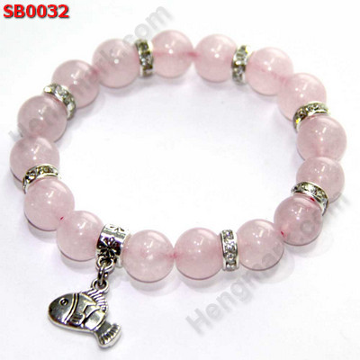 SB0032 สร้อยข้อมือโรสควอตซ์ ราคา 409 บาท http://www.hengmark.com/view_product/SB0032.htm