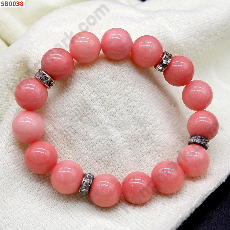 SB0038 สร้อยข้อมือสตรอเบอร์รี่ควอตซ์ ราคา 440 บาท http://www.hengmark.com/view_product/SB0038.htm