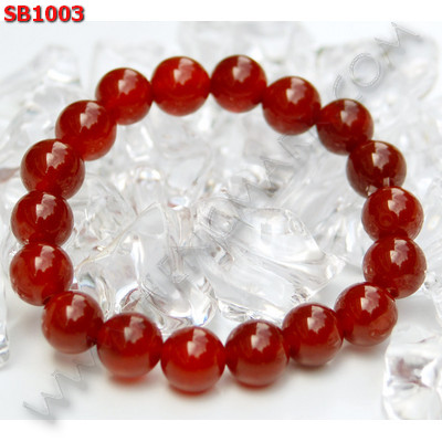 SB1003 สร้อยข้อมือหินคาร์เนเลียน ราคา 290 บาท http://www.hengmark.com/view_product/SB1003.htm