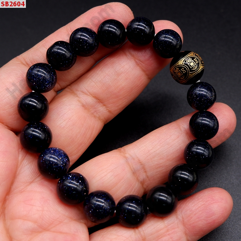 SB2604 สร้อยช้อมือหินหินทรายเงิน+หินลายเหรียญจีน ราคา 299 บาท http://www.hengmark.com/view_product/SB2604.htm