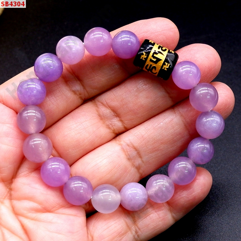 SB4304 สร้อยข้อมือหยกม่วง+หินคาถาทิเบต ราคา 299 บาท http://www.hengmark.com/view_product/SB4304.htm