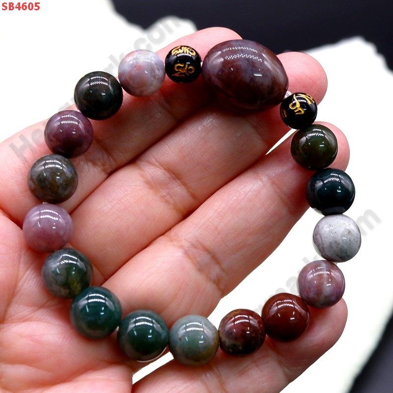 SB4605 สร้อยข้อมือหินแจ้สเปอร์+คาถาทิเบต ราคา 329 บาท http://www.hengmark.com/view_product/SB4605.htm