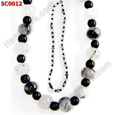 SC0012 สร้อยคอหินแก้วขนเหล็ก ราคา 399 บาท http://www.hengmark.com/view_product/SC0012.htm