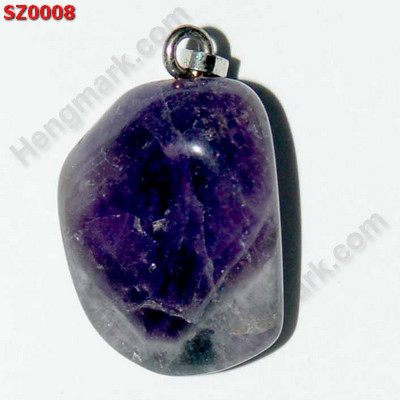 SZ0008 จี้หินธรรมชาติ อะเมทิสต์ ราคา 99 บาท http://www.hengmark.com/view_product/SZ0008.htm
