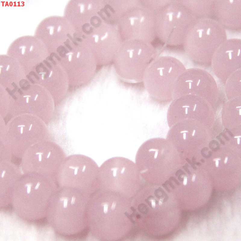 TA0113 ลูกปัดแก้วสีชมพู ราคา 5 บาท http://www.hengmark.com/view_product/TA0113.htm