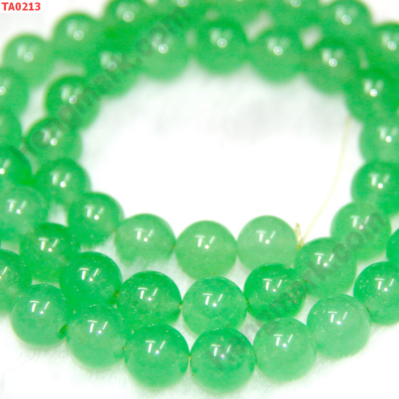 TA0213 ลูกปัดแก้วสีเขียวอ่อน ราคา 5 บาท http://www.hengmark.com/view_product/TA0213.htm