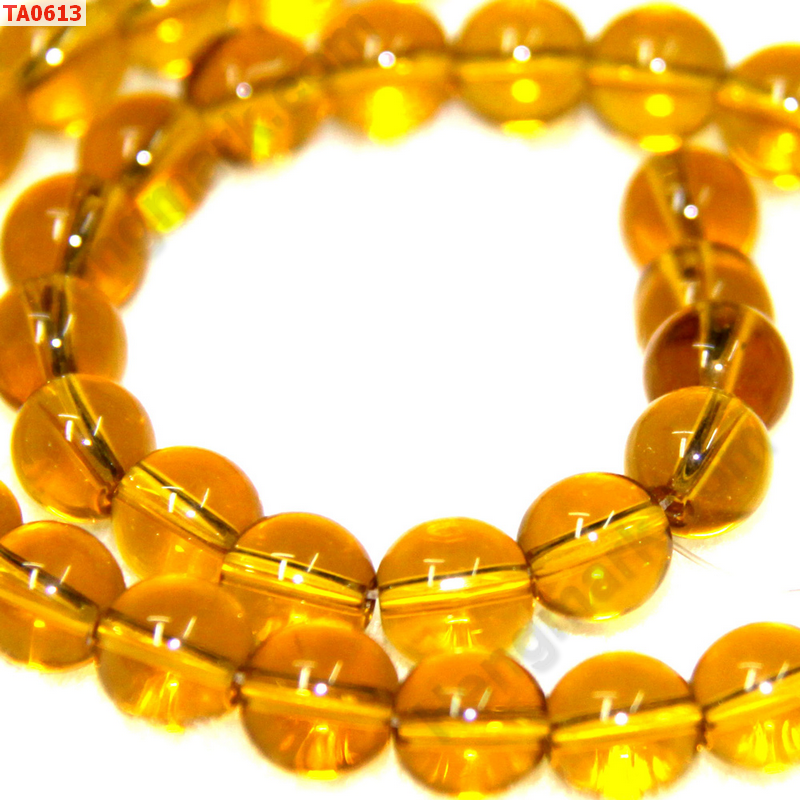 TA0613 ลูกปัดแก้วสีเหลืองทอง ราคา 5 บาท http://www.hengmark.com/view_product/TA0613.htm