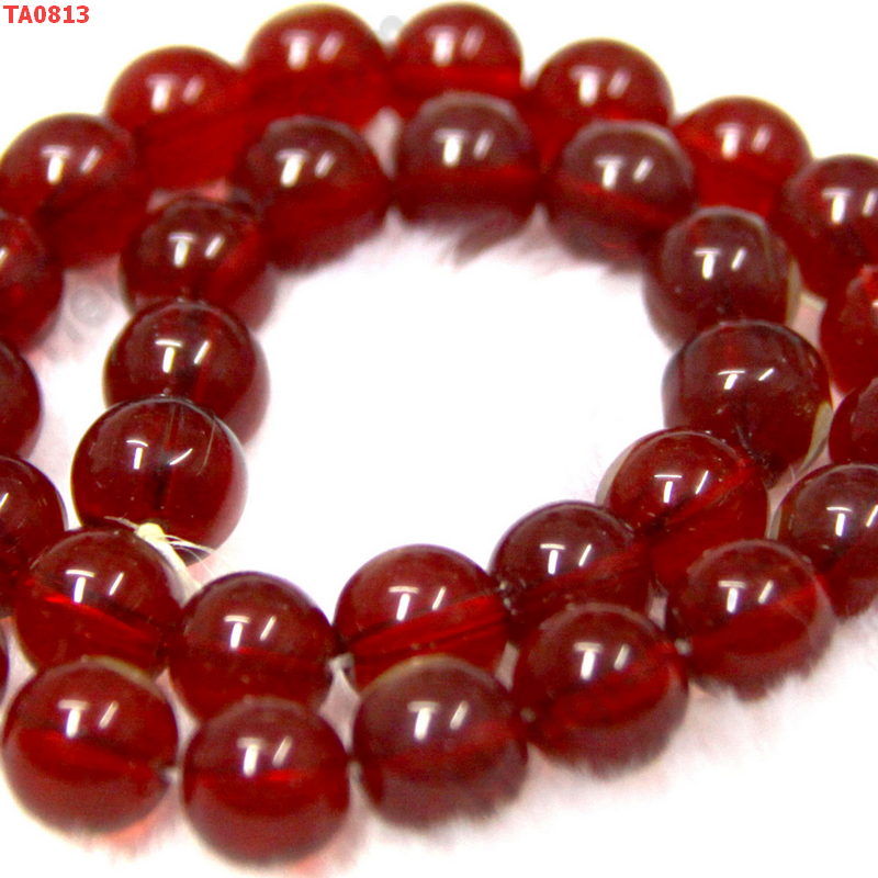 TA0813 ลูกปัดแก้วสีแดง ราคา 5 บาท http://www.hengmark.com/view_product/TA0813.htm