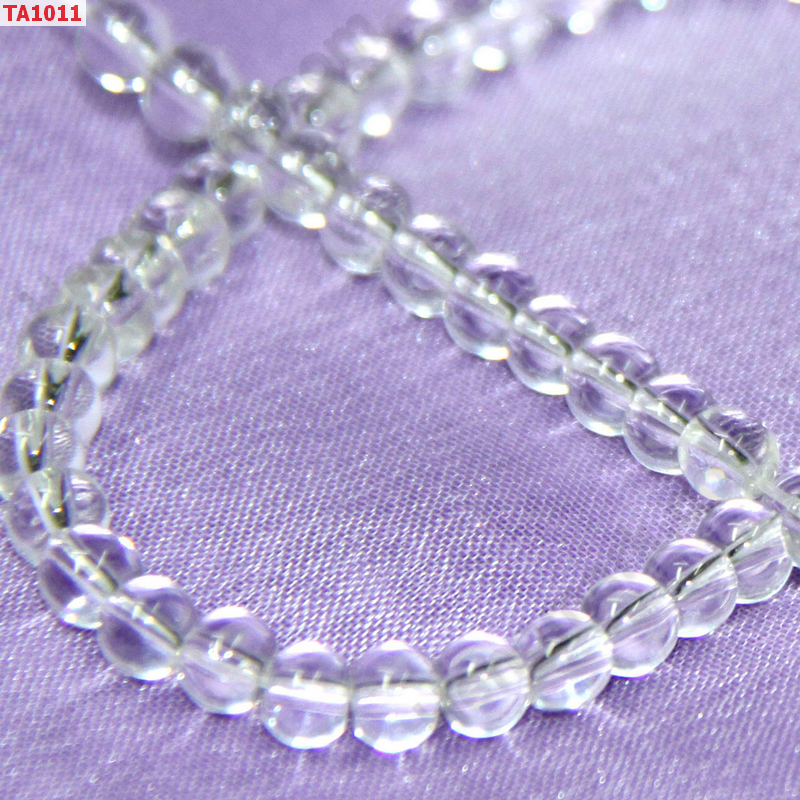 TA1011 ลูกปัดแก้วขาวใส ราคา 1 บาท http://www.hengmark.com/view_product/TA1011.htm