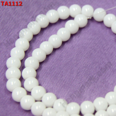 TA1112 ลูกปัดแก้วขาวนม ราคา 3 บาท http://www.hengmark.com/view_product/TA1112.htm