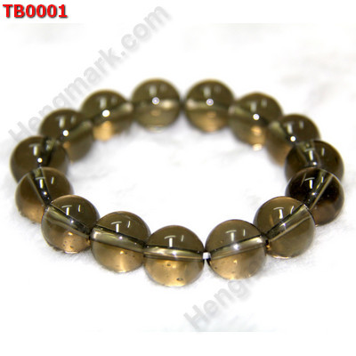 TB0001 สร้อยข้อมือลูกปัดแก้วสีควัน ราคา 245 บาท http://www.hengmark.com/view_product/TB0001.htm