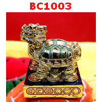 BC1003 : เต่ามังกรเรซิ่นเคลือบทอง