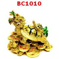 BC1010 :  เต่ามังกร เรซิ่นเคลือบทอง