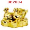BD2004 : เป็ดแมนดาริน เรซิ่นเคลือบทอง