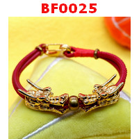 BF0025 : สร้อยข้อมือหัวมังกรทองคู่