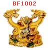 BF1002 : มังกรคู่ เรซิ่นเคลือบทอง
