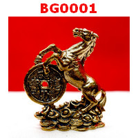BG0001 : ม้าทองเหลือง จับเหรียญทอง