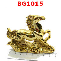 BG1015 : ม้าเรซิ่นชุบทอง
