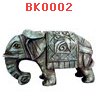 BK0002 : ช้างหินแกะสลัก คู่ใหญ่