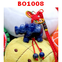 BO1008 : แรดสีน้ำเงิน ร้อยที่แขวน