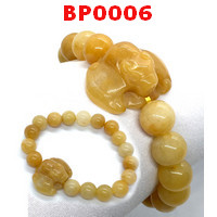 BP0006 : สร้อยข้อมือค้างคาวหยกเหลือง(หยกน้ำผึ้ง)