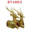 BT4003 : กวางไม้เคลือบทอง
