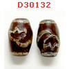 D30132 : หินDZI ลายดอกบัว