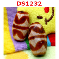 DS1232 : หินDZI ลายเขี้ยวเสือคู่