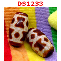 DS1233 : หินDZI ลายวัชระ(คทาทอง)