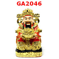 GA2046 : ไฉ่ซิงเอี๊ยเสื้อแดง เรซิ่นชุบทอง