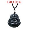 GB1016 : สร้อยคอ จี้พระสังกัจจายน์ หินสีเขียว
