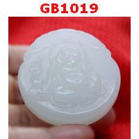 GB1019 : จี้หยกขาวรูปพระสังกัจจายน์