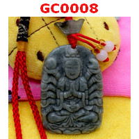 GC0008 : เจ้าแม่กวนอิมพันมือหยก พร้อมที่แขวน