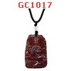 GC1017 : เจ้าแม่กวนอิมนั่งมังกร หินสีแดงพร้อมสร้อยเชือก