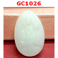 GC1026 : จี้หยกขาวรูปเจ้าแม่กวนอิม