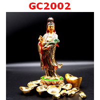 GC2002 : เจ้าแม่กวนอิม เรซิ่นเคลือบทอง