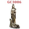 GC3006 : เจ้าแม่กวนอิมทองเหลืองขัดเงิน