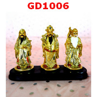 GD1006 : ฮกลกซิ่ว เนื้อเรซิ่นเคลือบทอง
