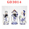 GD3014 : ฮกลกซิ่ว เซรามิค เสื้อน้ำเงิน