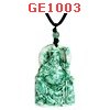 GE1003 : สร้อยคอเทพกวนอู หินสีขาวเขียว