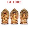 พระพุทธเจ้า 3 พระองค์ ประทับนั่ง พระพุทธเจ้า 3 พระองค์ ประทับนั่ง
: พระศากยมุนีพุทธเจ้า  พระอมิตาภะพุทธเจ้า และพระไภษัชยคุรุพุทธเจ้า
เนื้อเรซิ่นเคลือบทอง
