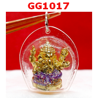 GG1017 : พระพิฆเนศทองเหลืองชุบทอง