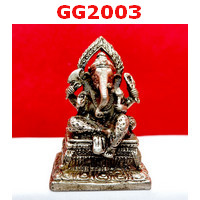GG2003 : พระพิฆเนศทองเหลืองขัดเงิน 