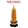 MB2002 : เจดีย์ 9 ชั้น เรซิ่นเคลือบทอง