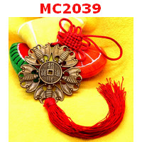 MC2039 : เหรียญจีน ค้างคาว 5 ตัวแบบแขวน